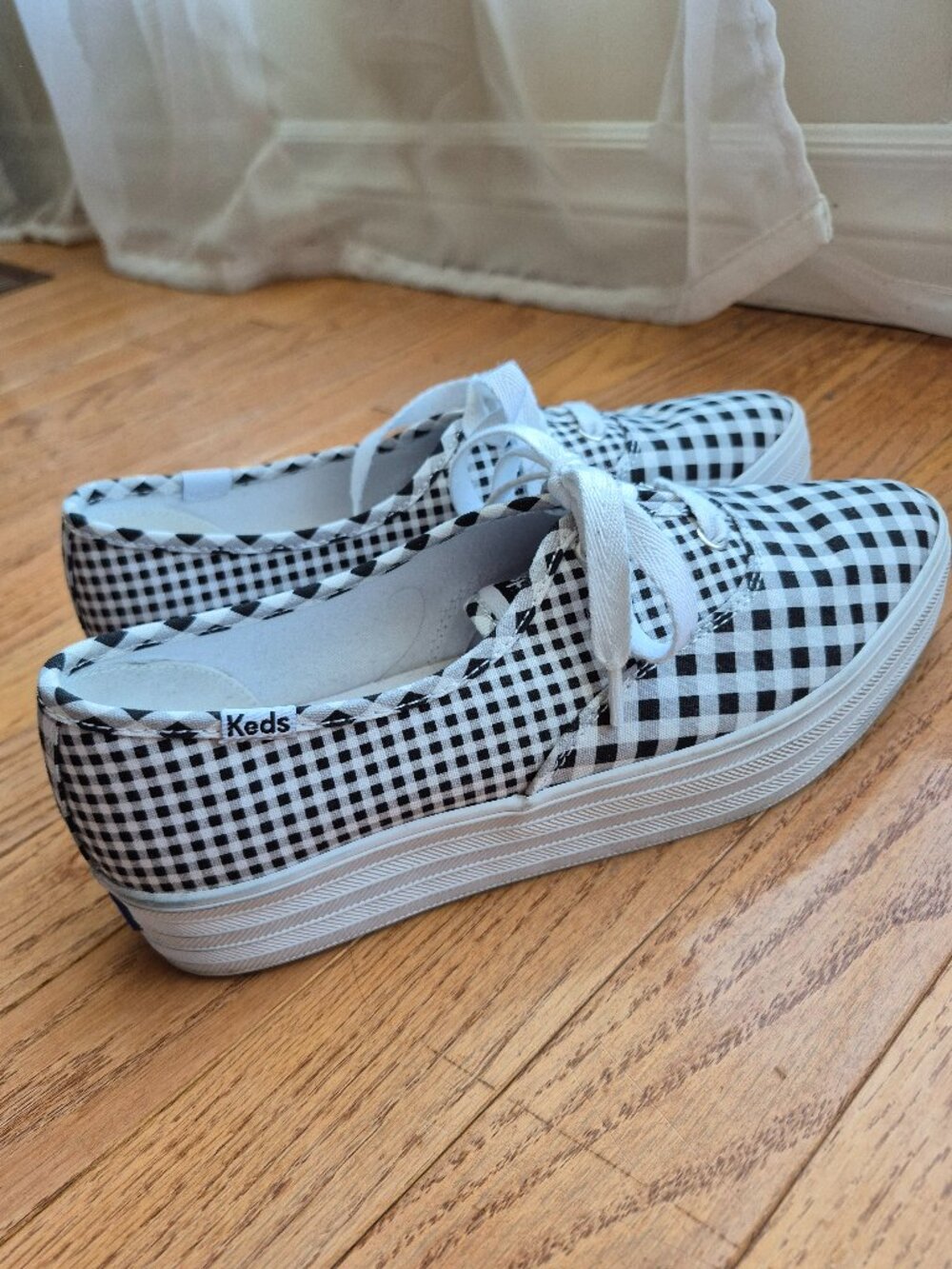 Keds Point Canvas Gingham Sneaker 8